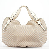 Celine Sac porté épaule Bittersweet en toile Macadam beige