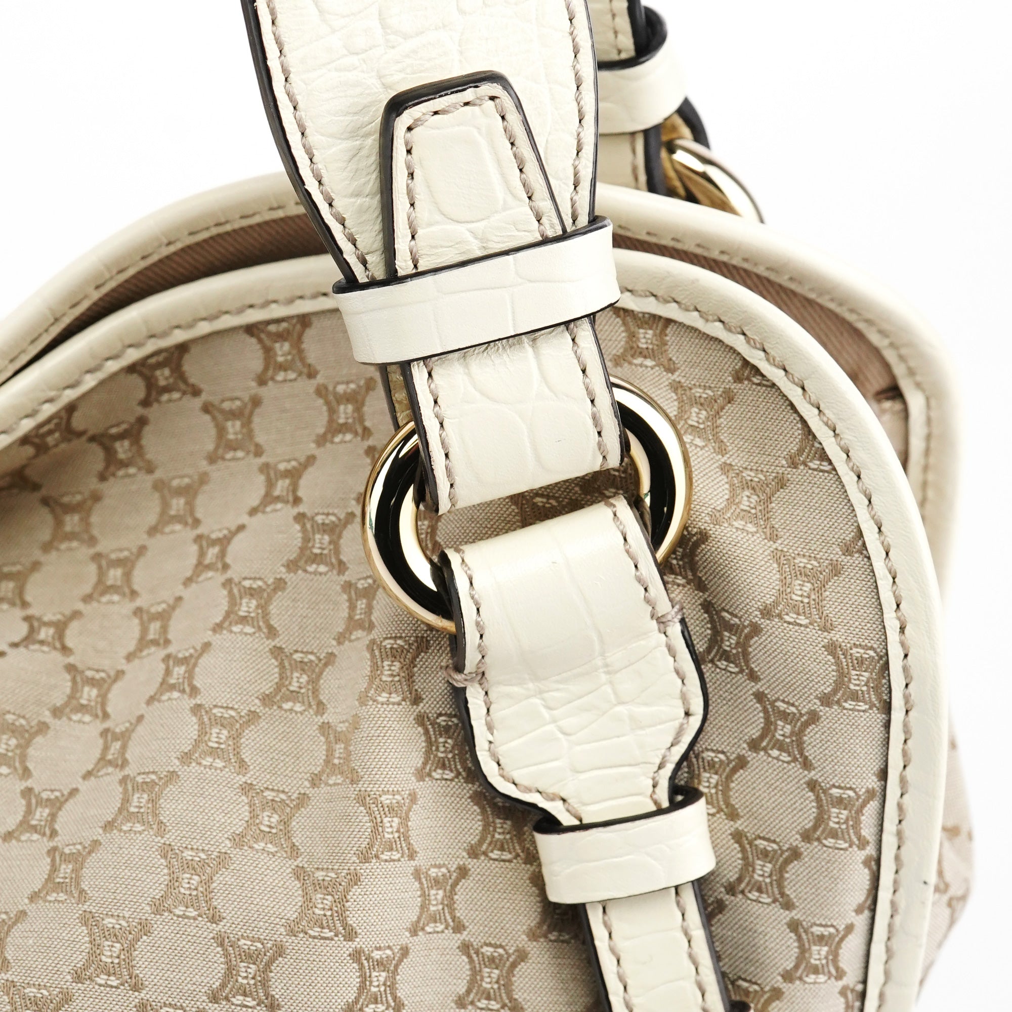 Celine Beige Macadam Bittersweet Shoulder Bag