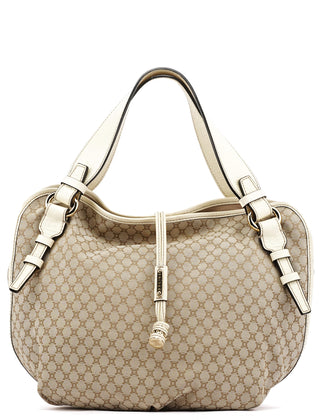 Celine Beige Macadam Bittersweet Shoulder Bag