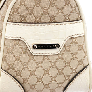 Céline Beige Macadam Canvas Boogie Tote Bag