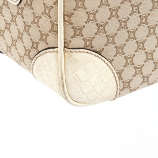 Céline Beige Macadam Canvas Boogie Tote Bag