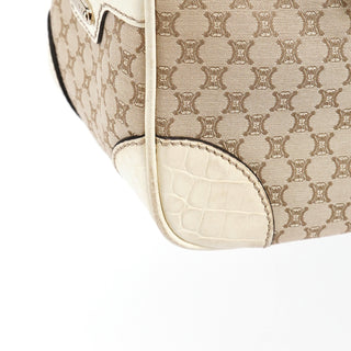 Céline Beige Macadam Canvas Boogie Tote Bag