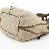 Céline Beige Macadam Croc Bittersweet Shoulder Bag
