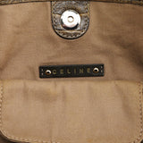 Céline Beige Macadam Croc Bittersweet Shoulder Bag
