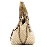 Céline Beige Macadam Croc Bittersweet Shoulder Bag