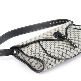 Celine Beige Macadam Monogram Shoulder Bag