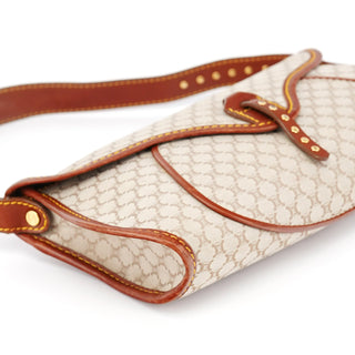 Celine Beige Macadam Shoulder Bag