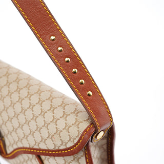 Celine Beige Macadam Shoulder Bag