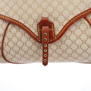 Celine Beige Macadam Shoulder Bag
