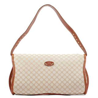 Celine Beige Macadam Shoulder Bag