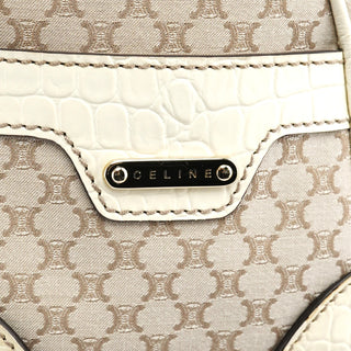 Celine Beige Monogram Leather Boogie Tote Bag