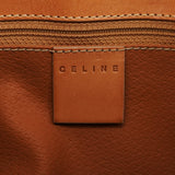 Celine Triomphe Schultertasche mit Lederbesatz in Beige