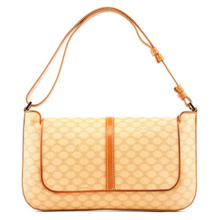 Celine Beige Triomphe Leather Shoulder Bag