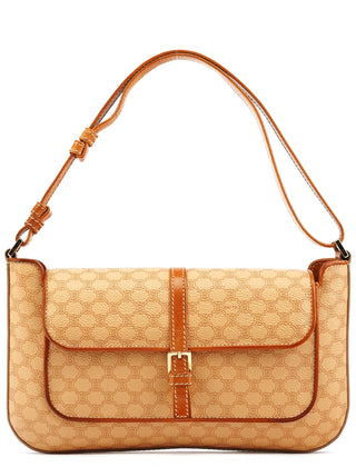 Celine Beige Triomphe Leather Shoulder Bag