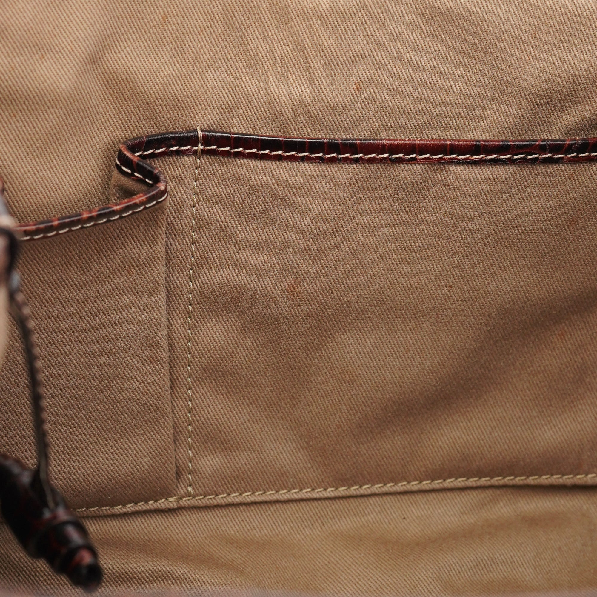 Celine Beige Triomphe Leather Tote Bag