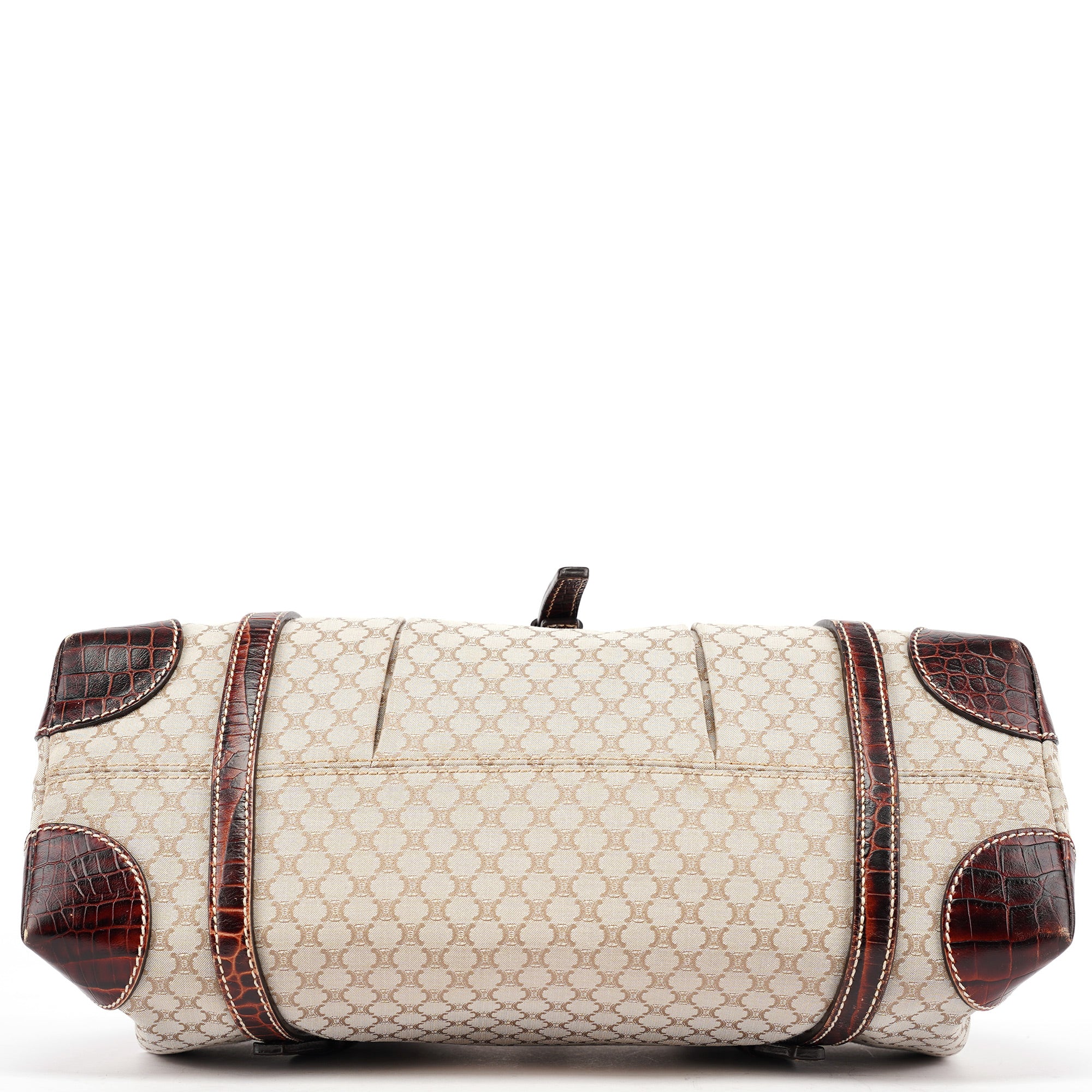 Celine Beige Triomphe Leather Tote Bag