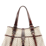 Celine Beige Triomphe Leather Tote Bag