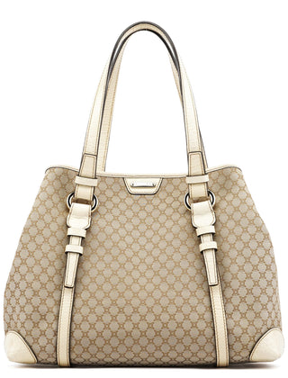 Celine Beige Triomphe Monogram Tote Bag