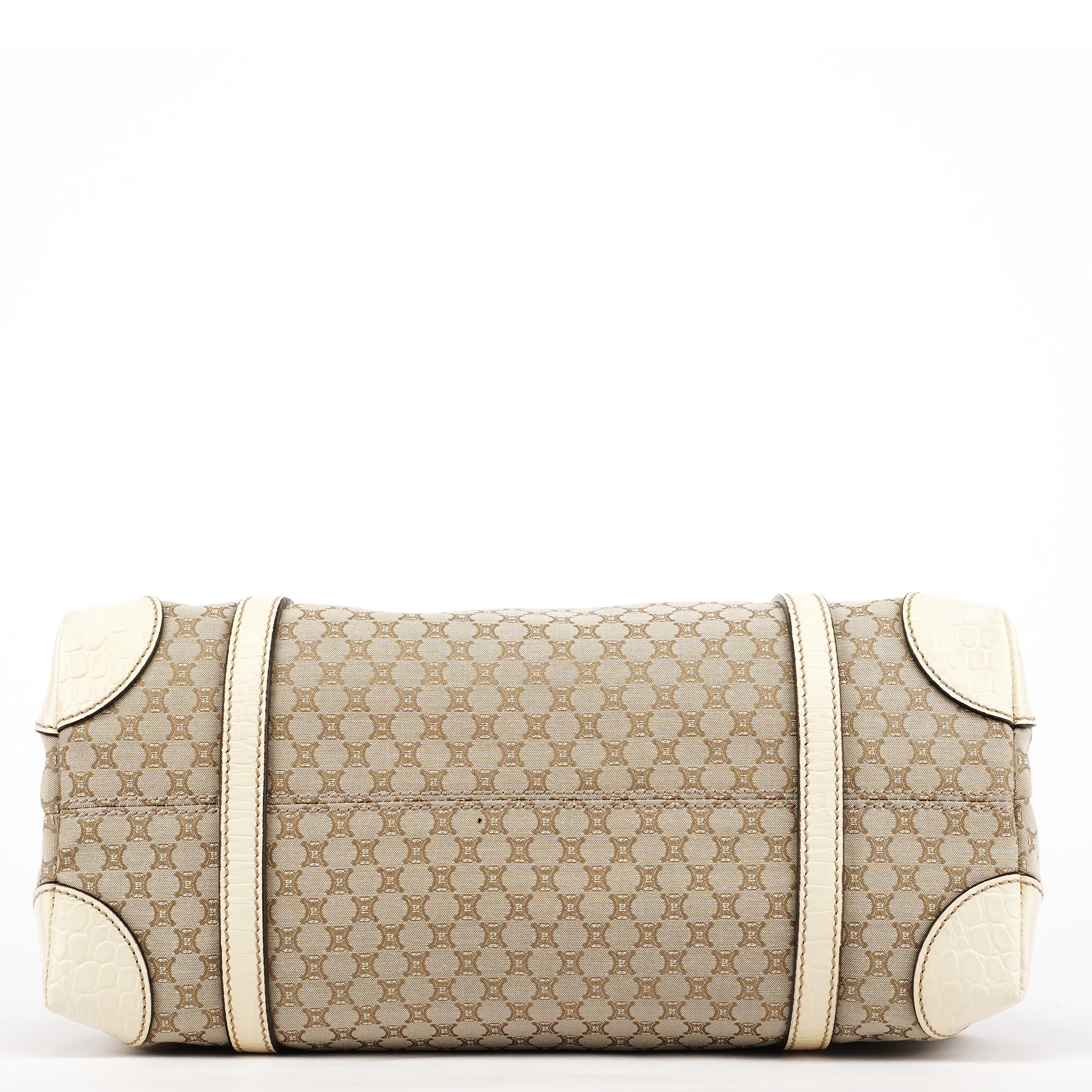 Celine Beige Triomphe Monogram Tote Bag