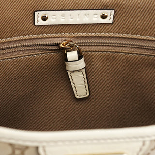 Celine Beige White Monogram Tote Bag