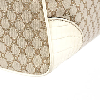 Celine Beige White Monogram Tote Bag
