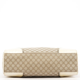 Celine Beige White Monogram Tote Bag