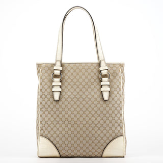 Celine Beige White Monogram Tote Bag