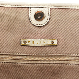 Celine Beige White Triomphe Tote Bag