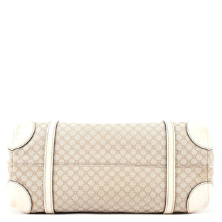 Celine Beige White Triomphe Tote Bag