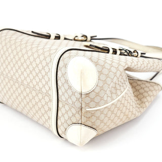 Celine Beige White Triomphe Tote Bag