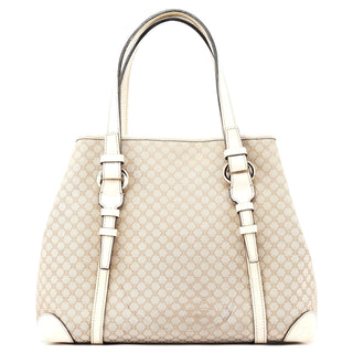 Celine Beige White Triomphe Tote Bag