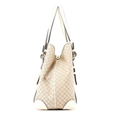 Celine Beige White Triomphe Tote Bag