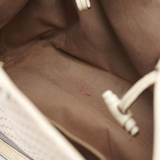 Celine Beige White Triomphe Tote Bag