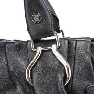 Celine Black Calfskin 2-Way Tote Bag