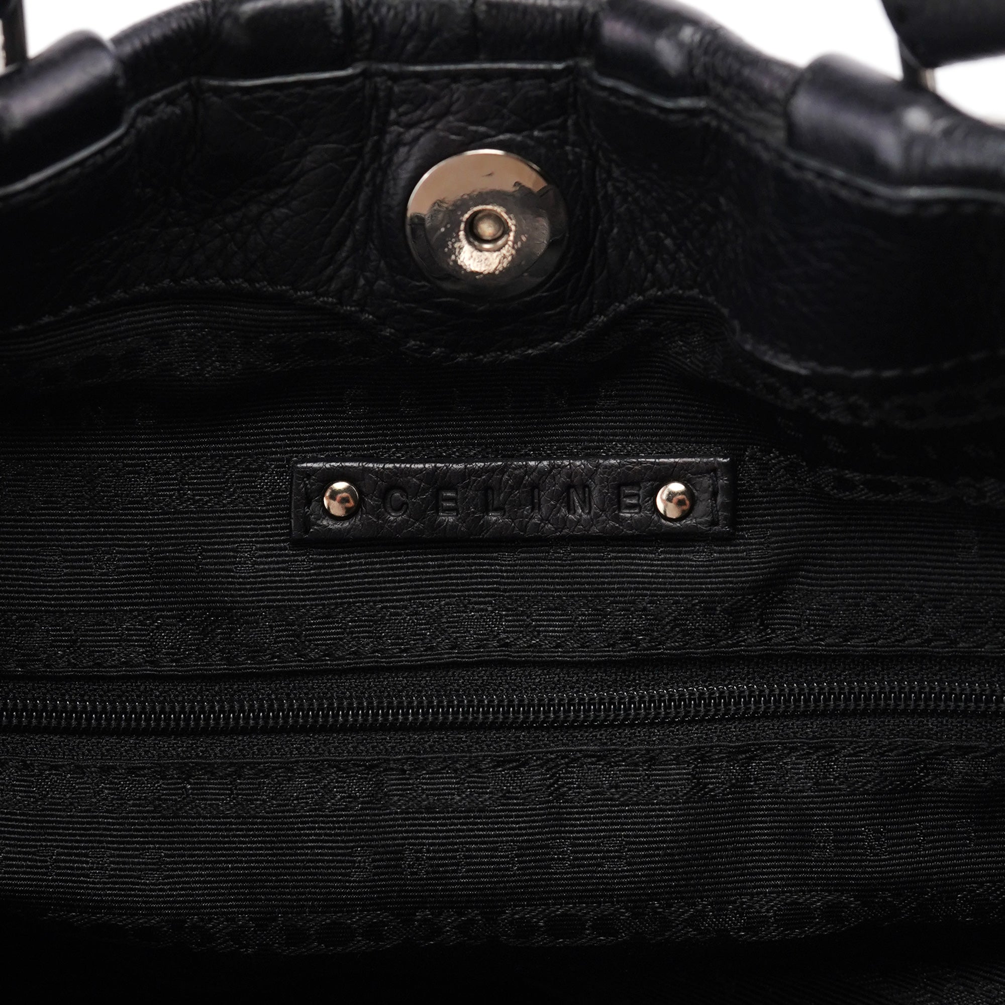 Celine Black Calfskin 2-Way Tote Bag