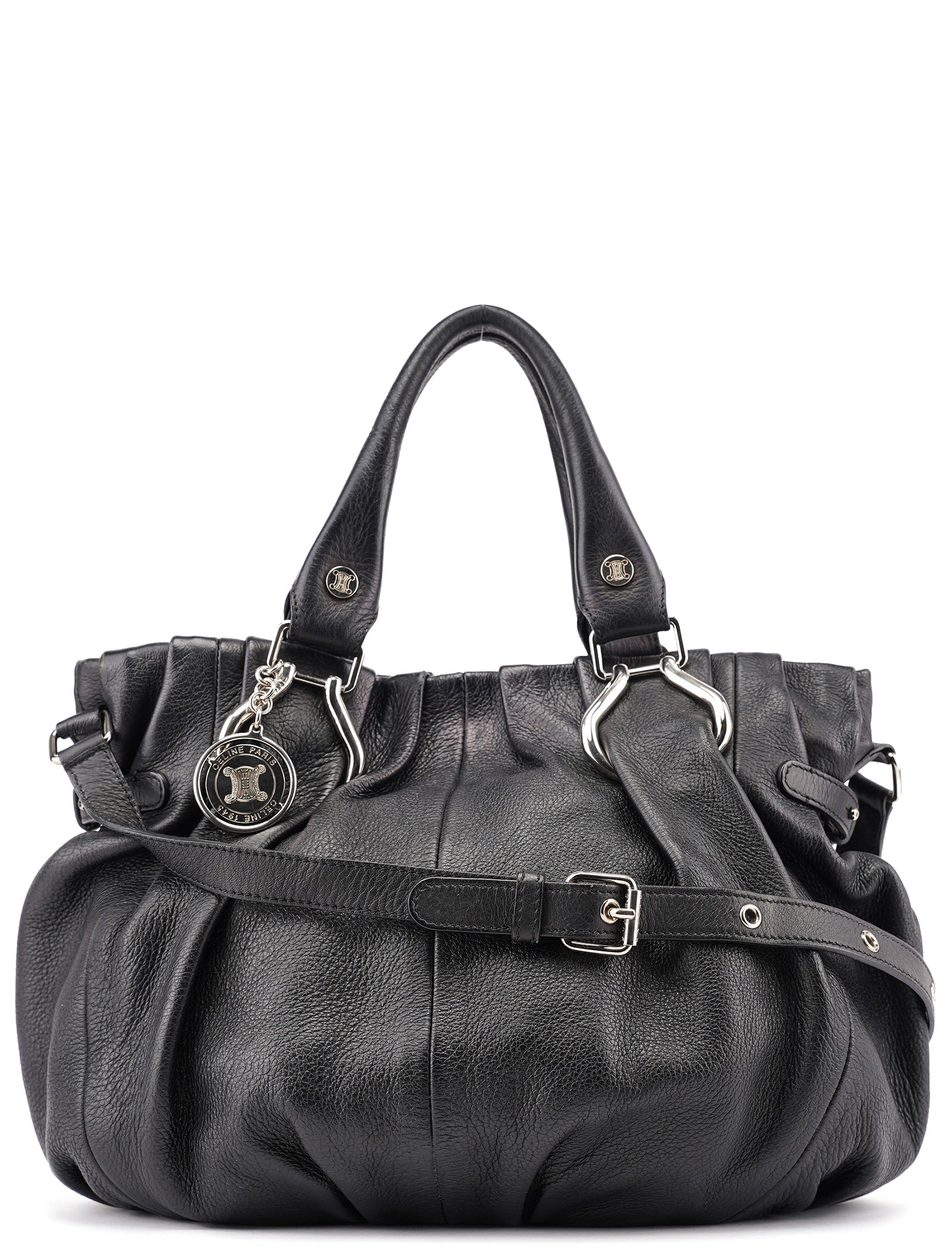 Celine Black Calfskin 2-Way Tote Bag