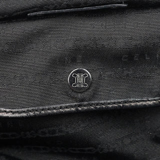 Celine Black Crackled Leather Bittersweet Bag