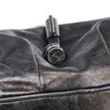 Celine Black Crackled Leather Bittersweet Bag