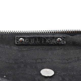 Celine Black Crackled Leather Bittersweet Bag