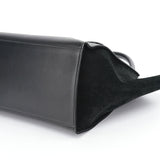 Celine Black Embossed Calfskin Trapeze 2-Way Bag