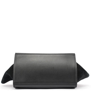 Celine Black Embossed Calfskin Trapeze 2-Way Bag
