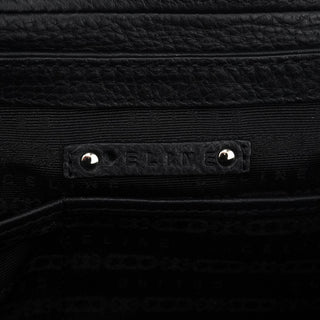 Celine Black Leather Belt Tote Bag