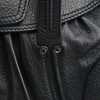 Celine Black Leather Belt Tote Bag