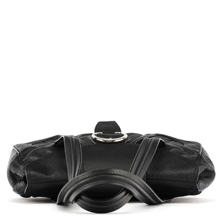 Celine Black Leather Belt Tote Bag