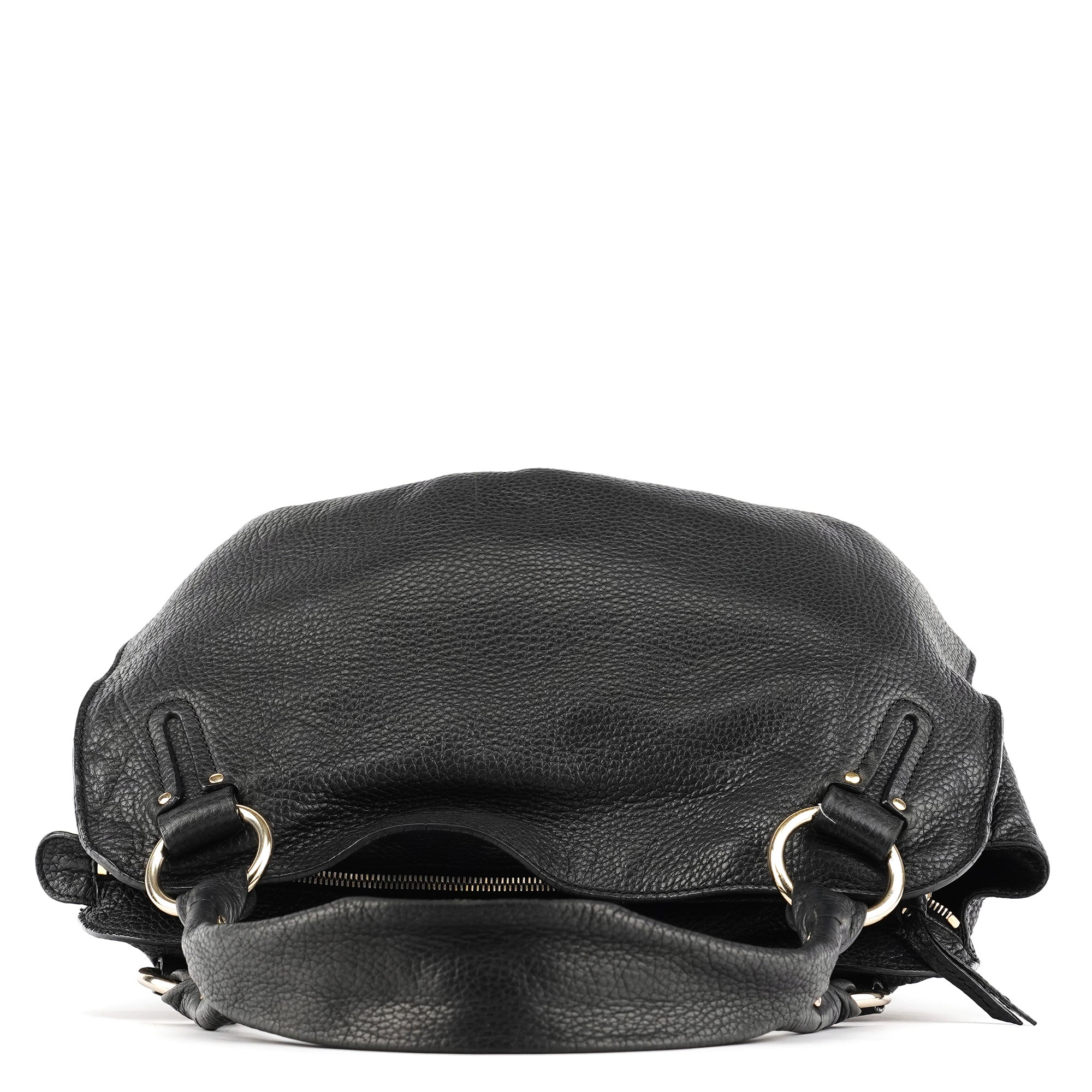 Celine Black Leather Bittersweet Hobo Bag