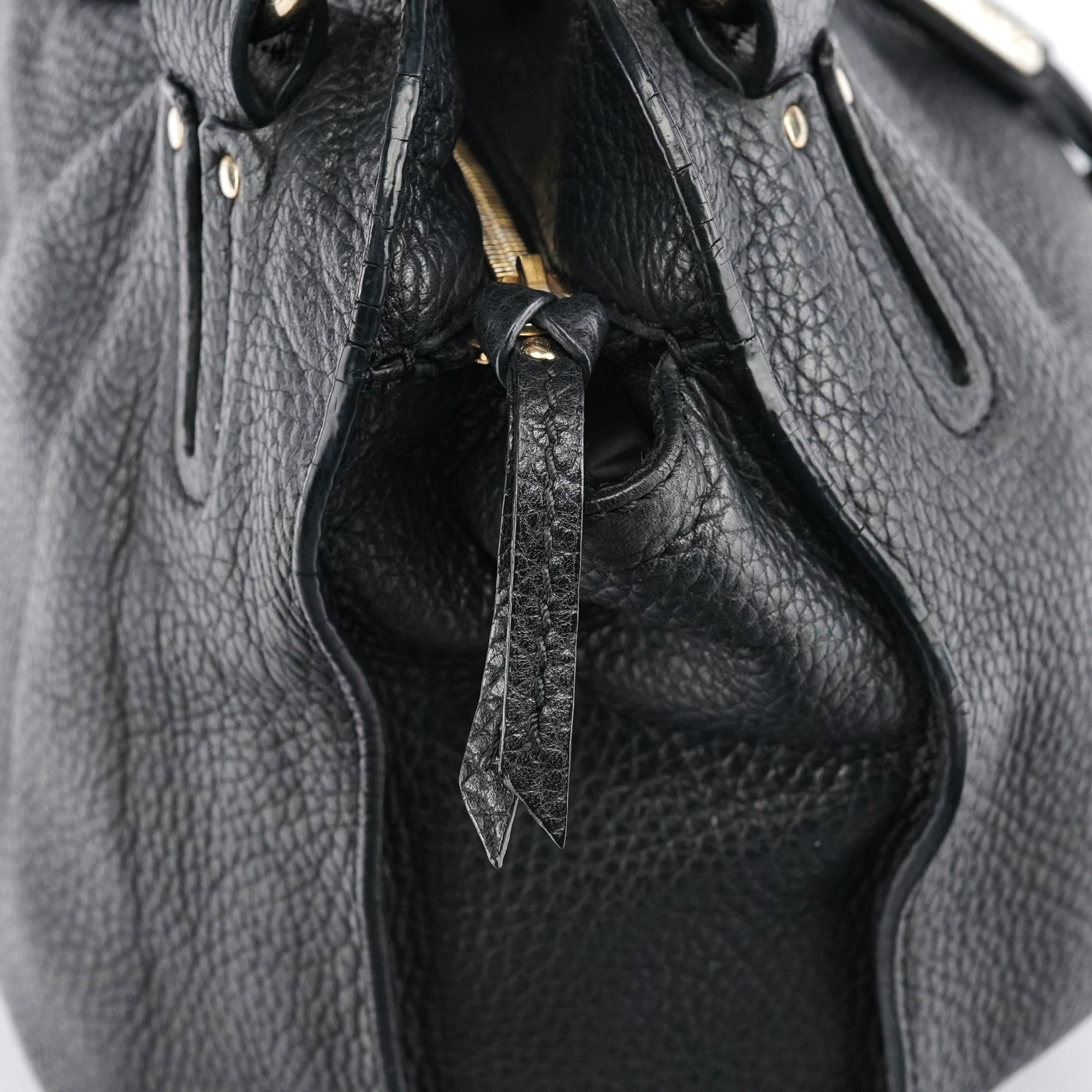 Celine Black Leather Bittersweet Hobo Bag