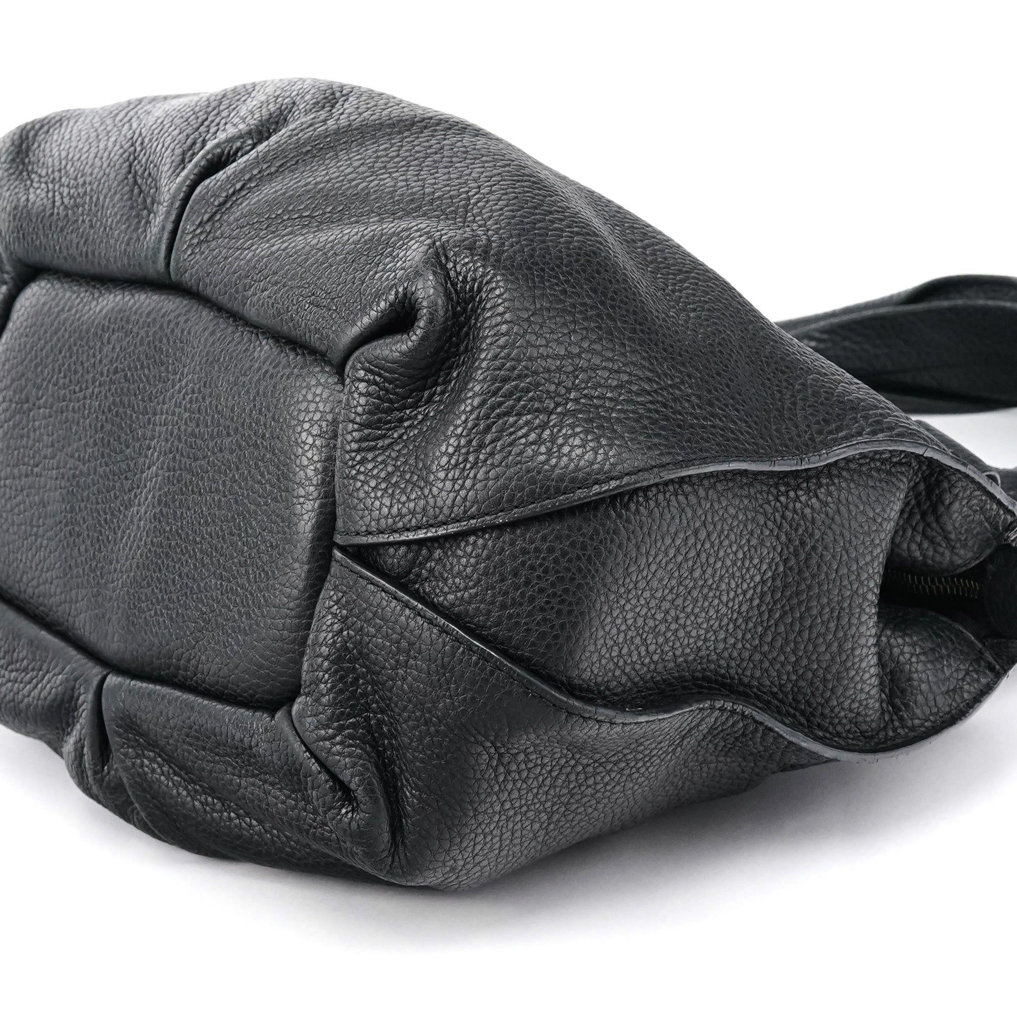 Celine Black Leather Bittersweet Hobo Bag