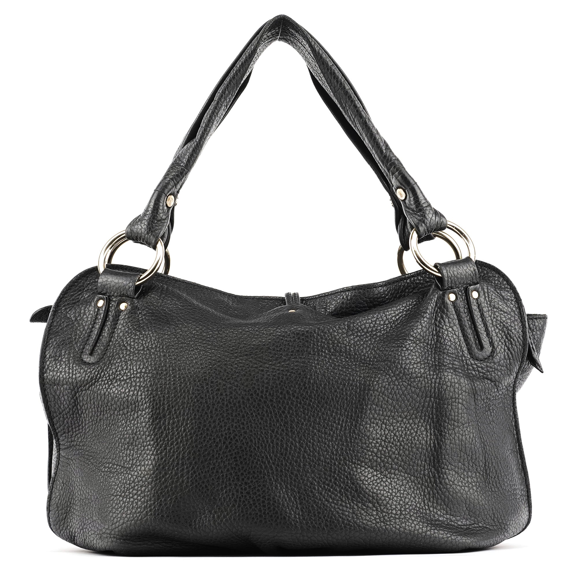 Celine Black Leather Bittersweet Hobo Bag