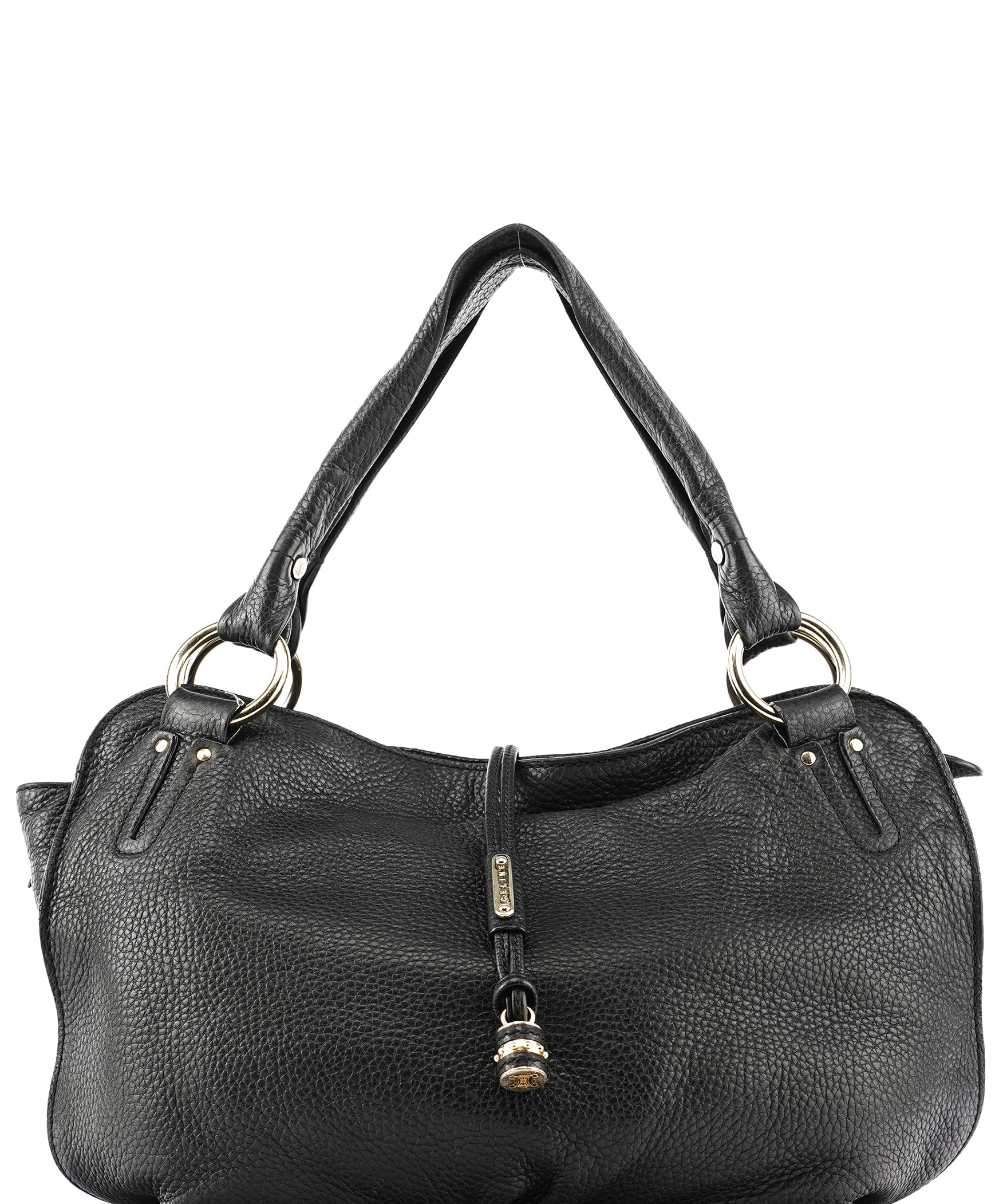 Celine Black Leather Bittersweet Hobo Bag