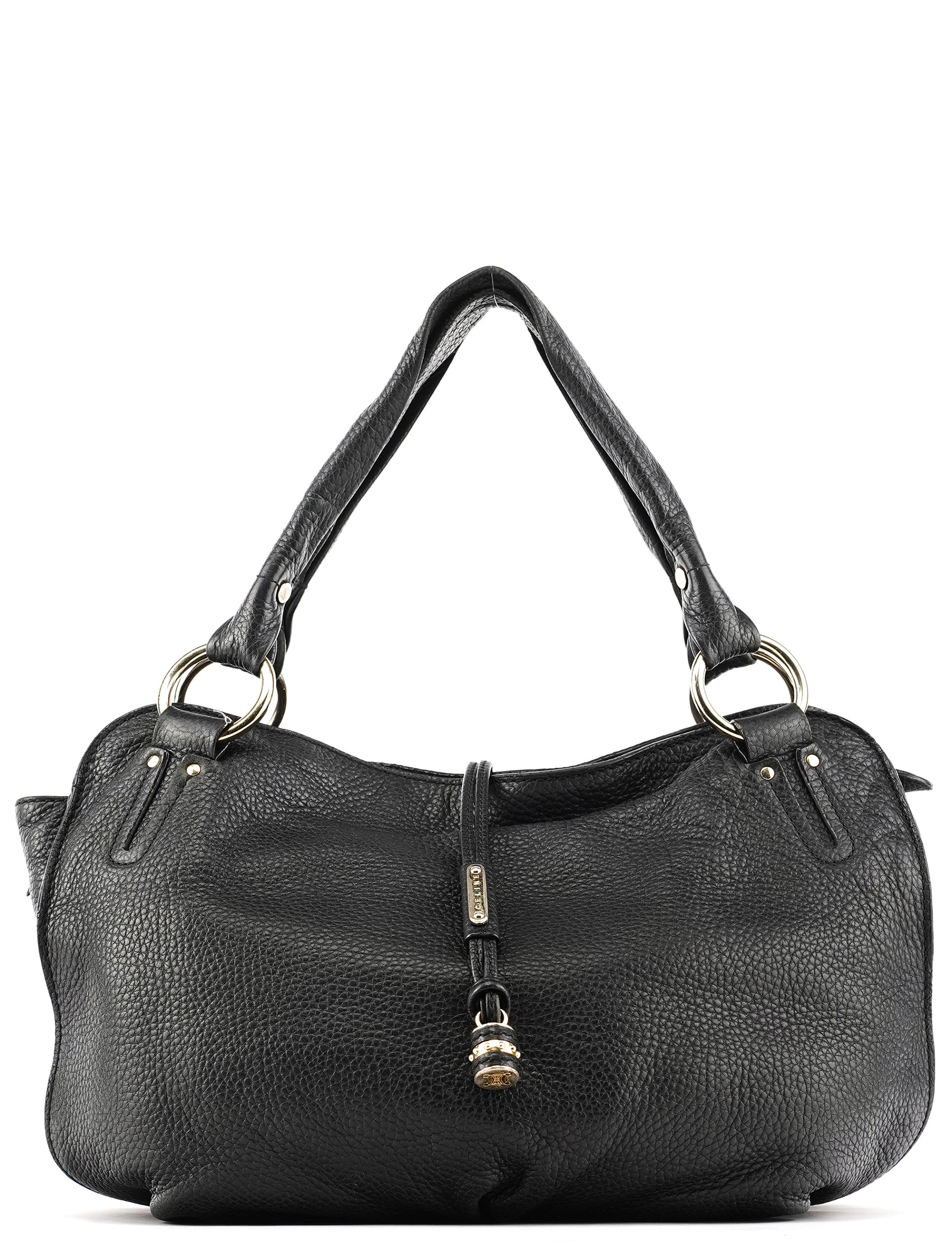 Celine Black Leather Bittersweet Hobo Bag